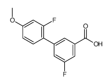 3-fluoro-5-(2-fluoro-4-methoxyphenyl)benzoic acid结构式
