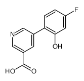 5-(4-fluoro-2-hydroxyphenyl)pyridine-3-carboxylic acid结构式