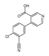 4-(4-chloro-3-cyanophenyl)pyridine-3-carboxylic acid Structure