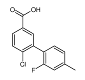 4-chloro-3-(2-fluoro-4-methylphenyl)benzoic acid Structure