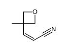 3-(3-methyloxetan-3-yl)prop-2-enenitrile Structure