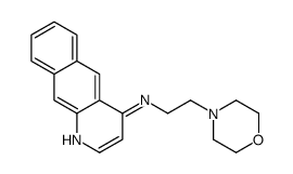 N-(2-morpholin-4-ylethyl)benzo[g]quinolin-4-amine结构式