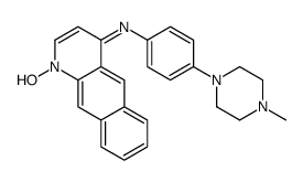 1-hydroxy-N-[4-(4-methylpiperazin-1-yl)phenyl]benzo[g]quinolin-4-imine结构式