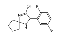 3-(5-Bromo-2-fluorophenyl)-1,4-diazaspiro[4.4]nonan-2-one structure