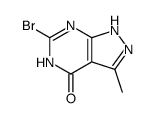 6-bromo-3-methylpyrazolo<3,4-d>pyrimidin-4(5H)-one Structure