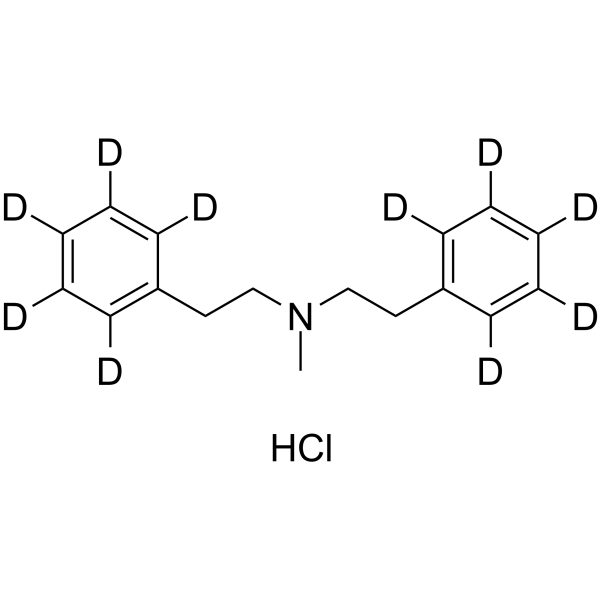 Demelverine-d10 hydrochloride结构式