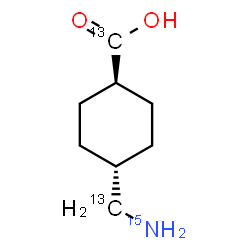 Tranexamic Acid-13C2,15N结构式