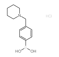 [4-(Piperidin-1-ylmethyl)phenyl]boronic acid hydrochloride结构式