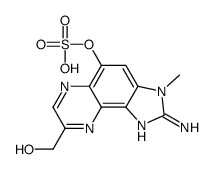 [2-amino-8-(hydroxymethyl)-3-methylimidazo[4,5-f]quinoxalin-5-yl] hydrogen sulfate结构式