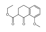 ethyl 8-methoxy-1-oxo-3,4-dihydro-2H-naphthalene-2-carboxylate Structure