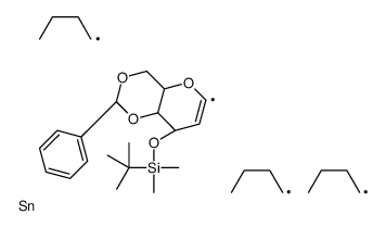 4,6-O-benzylidene-3-O-tert-butyldimethylsilyl-1-tributylstannylglucal picture