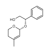 (S)-1-phenyl-2-hydroxyethyl 5,6-dihydro-4-methyl-2H-pyran-2-yl ether结构式