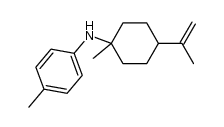 4-methyl-N-(1-methyl-4-(prop-1-en-2-yl)cyclohexyl)aniline结构式
