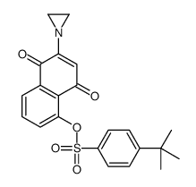 2-aziridinyl-1,4-naphthoquinon-5-yl 4-tert-butylbenzenesulfonate结构式