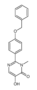 2-[4-(benzyloxy)phenyl]-5-hydroxy-3-methylpyrimidin-4(3H)-one结构式