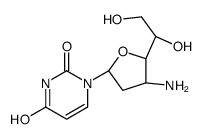 1-[(2S,4R,5S)-4-amino-5-[(1R)-1,2-dihydroxyethyl]oxolan-2-yl]pyrimidine-2,4-dione Structure