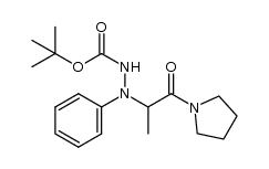 1-(N-tert-butoxycarbonylamino-N-phenyl-DL-alanyl)pyrrolidine Structure