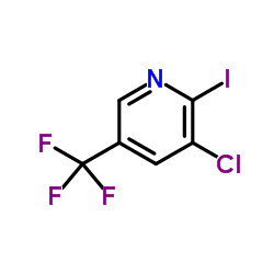 3-Chloro-2-iodo-5-(trifluoromethyl)pyridine structure