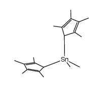 bis(tetramethylcyclopentadienyl)dimethyltin结构式