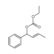 (E)-ethyl 1-phenylbut-2-enyl carbonate结构式