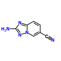 2-Amino[1,2,4]triazolo[1,5-a]pyridine-6-carbonitrile结构式