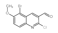 5-BROMO-2-CHLORO-6-METHOXYQUINOLINE-3-CARBOXALDEHYDE picture