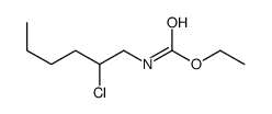 ethyl N-(2-chlorohexyl)carbamate Structure