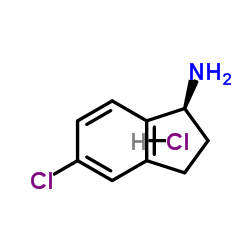 (S)-5-Chloro-2,3-dihydro-1H-inden-1-amine hydrochloride structure