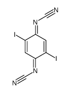 N,N'-dicyano-2,5-diiodo-1,4-benzoquinonediimine结构式