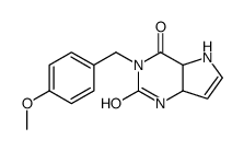 3-[(4-methoxyphenyl)methyl]-1,4a,5,7a-tetrahydropyrrolo[3,2-d]pyrimidine-2,4-dione Structure