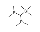 Bis(dimethylphosphino)(trimethylsilyl)methan结构式