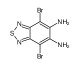 4,7-dibromobenzo[c][1,2,5]thiadiazole-5,6-diamine structure