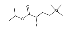 isopropyl 2-fluoro-4-(trimethylsilyl)butanoate结构式