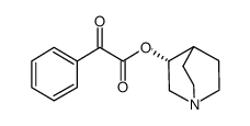 (3R)-1-azabicyclo[2.2.2]oct-3-yl oxo(phenyl)acetate结构式