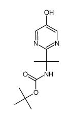 [1-(5-Hydroxy-Pyrimidin-2-Yl)-1-Methyl-Ethyl]-Carbamic Acid Tert-Butyl Ester结构式