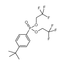 bis(2,2,2-trifluoroethyl) tert-butylphenylphosphonate结构式