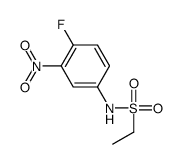 N-(4-fluoro-3-nitrophenyl)ethanesulfonamide结构式