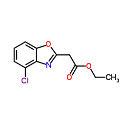 Ethyl (4-chloro-1,3-benzoxazol-2-yl)acetate Structure