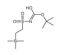 tert-butyl N-(2-trimethylsilylethylsulfonyl)carbamate Structure