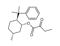 2-oxo-butyric acid (1R,2S,5R)-5-methyl-2-(1-methyl-1-phenylethyl)-cyclohexyl ester结构式