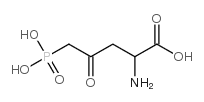 2-amino-4-oxo-5-phosphonopentanoic acid结构式