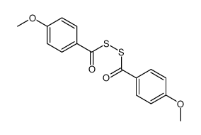 S-(4-methoxybenzoyl)sulfanyl 4-methoxybenzenecarbothioate结构式