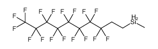 (3,3,4,4,5,5,6,6,7,7,8,8,9,9,10,10,10-Heptadecafluoro-decyl)-methyl-silane Structure