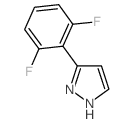 3-(2,6-Difluorophenyl)-1H-pyrazole结构式