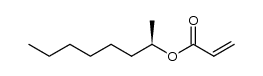 (R)-2-octanyl acrylate结构式