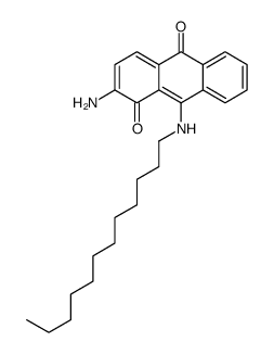 2-amino-9-(dodecylamino)anthracene-1,10-dione结构式