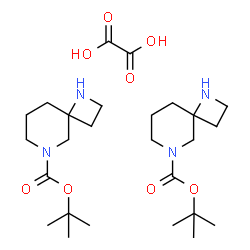 tert-Butyl 1,6-diazaspiro[3.5]nonane-6-carboxylate oxalate(2:1) Structure