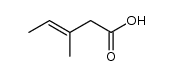 3-Methyl-pent-3-en-carbonsaeure结构式