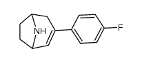 3-(4-fluorophenyl)-8-azabicyclo[3.2.1]oct-2-ene结构式