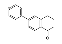 6-(pyridin-4-yl)-3,4-dihydronaphthalen-1(2H)-one结构式